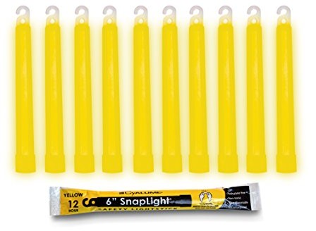 Cyalume świetlik Industrial Grade Chemical Light Sticks, żółty, 6 