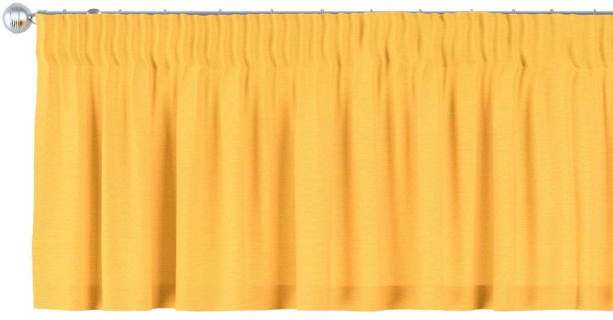 Dekoria Lambrekin na taśmie marszczącej żółty 130 × 40 cm Loneta 393-133-40