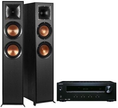 Onkyo Zestaw stereo TX-8220B + KLIPSCH R-620F Czarny