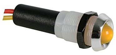 Velleman 124004 LED Signal światła chrom, 12 VDC, ABS, żółty 124004