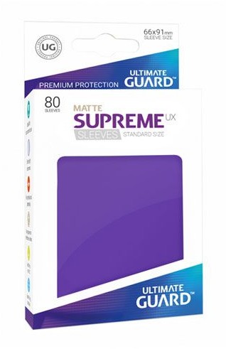 Ultimate Guard Guard Supreme UX Sleeves Standard Size Matte Purple (80)