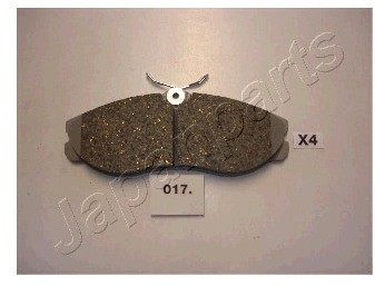 JAPANPARTS Zestaw klocków hamulcowych, hamulce tarczowe PA-017AF