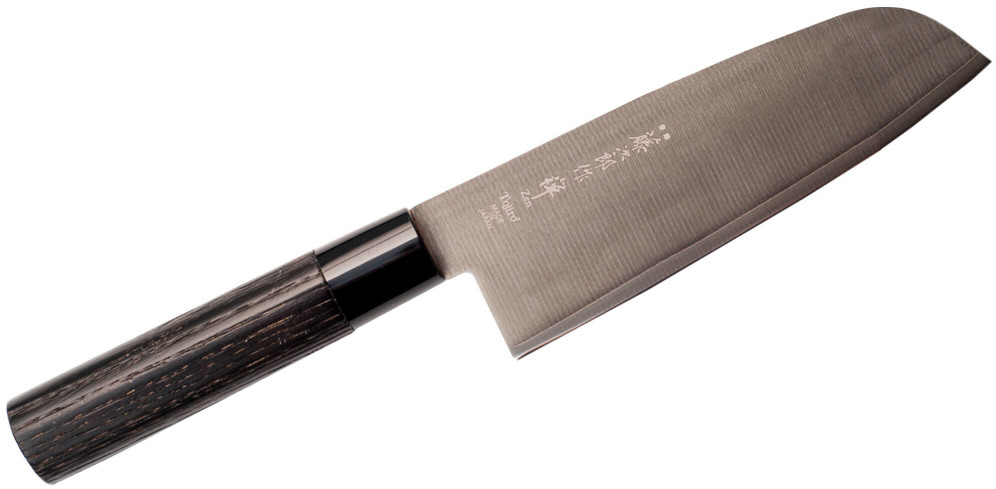 Tojiro Zen Black 16,5 Cm Czarny Nóż Santoku Ze Stali Nierdzewnej