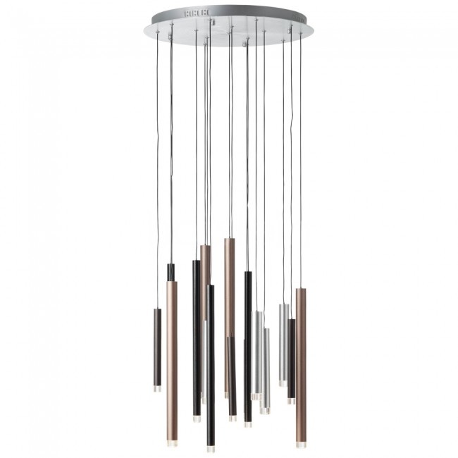 Brilliant Living Cembalo Lampa Wisząca LED Brązowy 16-punktowe Nowoczesny Obszar wewnętrzny Cembalo Czas dostawy od 6-10 dni roboczych G93730/20