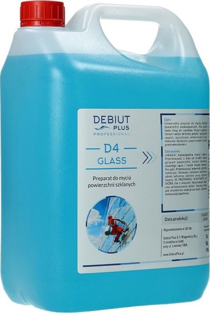 Debiut Plus Professional Debiut Plus Professional D4 Glass Preparat do mycia powierzchni szklanych 5 l D4 GLASS 5L