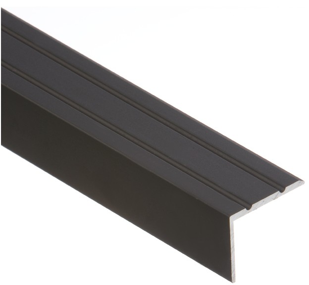 Cezar Profil schodowy wąski LSW 20 25 x 20 mm aluminium 1 m brązowy AL/LSW20-C34-10