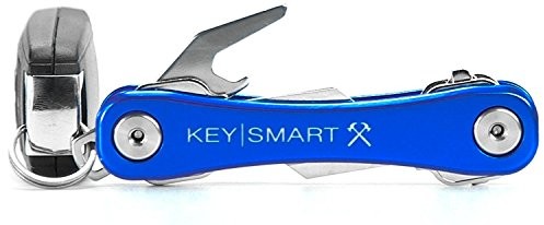 KeySmart Rodzaj keysm Rugged uchwyt na klucze | Multi Tool Style kompaktowa breloczek do kluczy i organizer na klucze  niebieski KS607eBLU