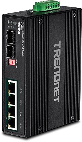 TRENDnet Trendnet TI-upg62 6-Port Gigabit Switch Ultra PoE DIN-Rail Industrial TI-UPG62