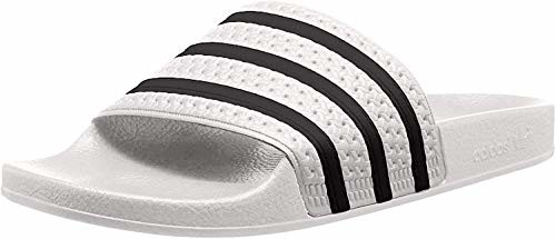 Adidas Unisex-Erwachsene Originals ADILETTE Bade Sandalen - Weiß (WHITE/CBLACK/WHITE), EU 44.5