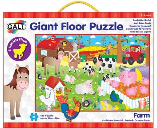 Galt Duże puzzle podłogowe na farmie 30 # z wartością produktów powyżej 89zł!