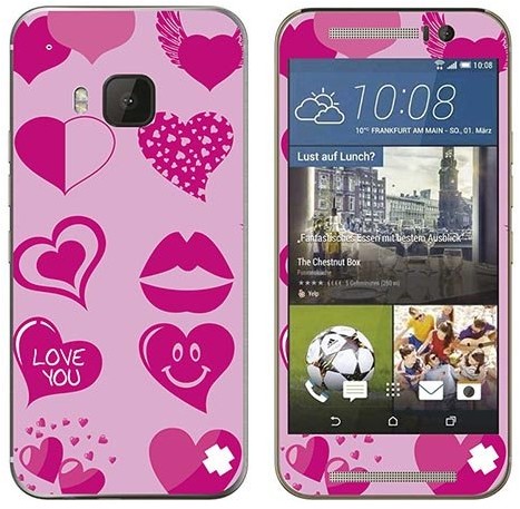 Royal Sticker Royal tatuaż ścienny RS. 113907 samoprzylepny do HTC One M9 z motywem serc RS.113907