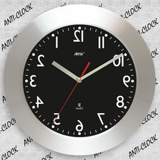 Atrix Anty-zegar ścienny aluminiowy #W2 CAL002B