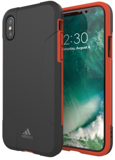 Adidas SP SOLO solidne etui na Apple iPhone X CZERWONY NA TYŁ TWORZYWO SZTUCZNE 34338