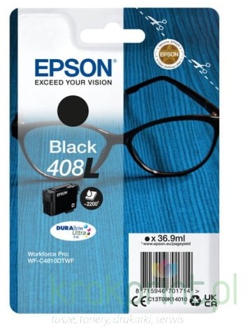 Epson Tusz Nr.408L do WF-C4810 | 2,2tys C13T09K14010 Black C13T09K14010