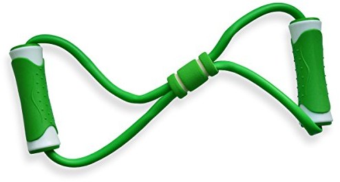 Master dorośli taśma gumowa Expander ośmiu w kształcie rezystor, zielony/biały, One Size MAS4A135