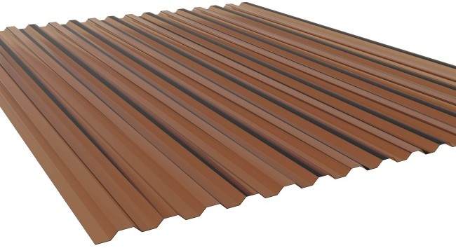 Płyta PCV trapezoidalna 0,9 x 2,5 m dymiona PL1106.9125