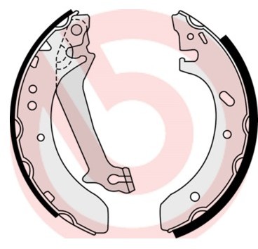 BREMBO Zestaw szczęk hamulcowych S 23 578