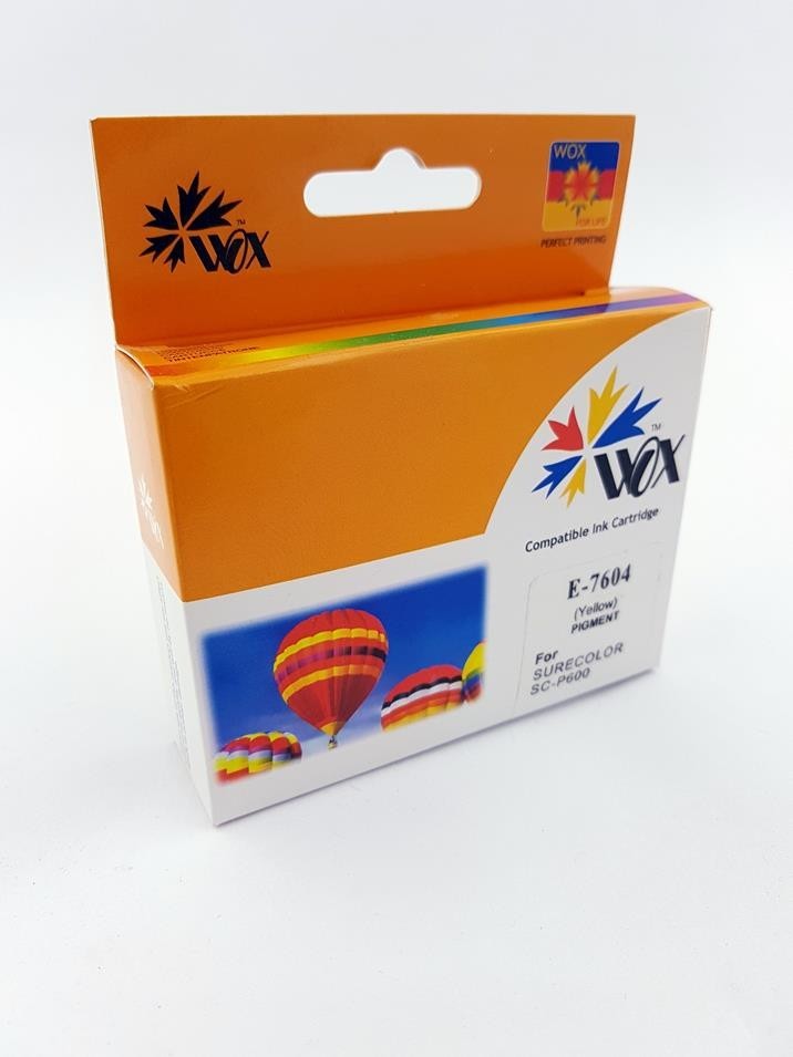 THI Tusz Wox Yellow Epson T7604 zamiennik C13T76044010 WOX-E7604YN