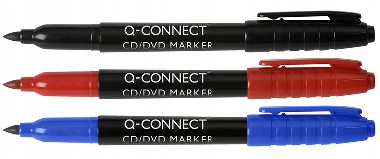 Q-CONNECT Marker do płyt CD/DVD 1mm niebieski