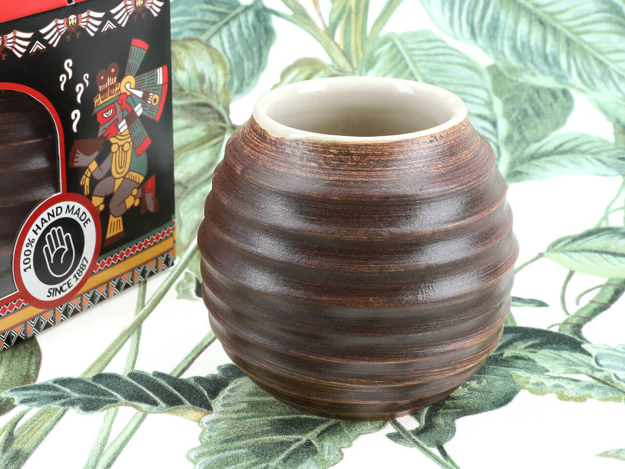 Matero J. m. perez ceramiczne 400ml J.M. Perez brązowe