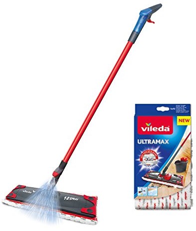 Vileda 1  2 Spray z mikrofazy płaski Spray mop 149887