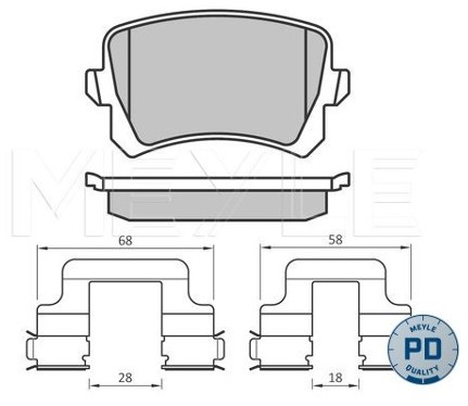 Wulf Gaertner Autoparts Zestaw klocków hamulcowych, hamulce tarczowe Wulf Gaertner Autoparts 025 244 8317/PD