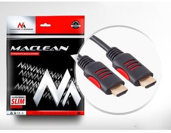 Maclean Kabel HDMI HDMI 1.8m Czarno-czerwony MCTV-812