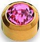 Studex Kolczyk Mini cyrkon różowy w oprawie pełnej kolor złoty+ M210Y 1685