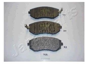 JAPANPARTS Zestaw klocków hamulcowych, hamulce tarczowe PA-706AF