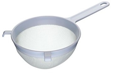 Kitchen Craft Sito  okrągły, tworzywo sztuczne, z plecionki nylonowej, 18 cm KCSTRPL180