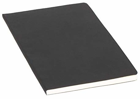 ALASSIO ALASSIO 1132  notatnik w formacie DIN A5, okładka z 64 stronami, papier w linie, okładka w kolorze czarnym matowym, notatnik idealny do skórzanych okładek książkowych, teczek i organizerów 1132