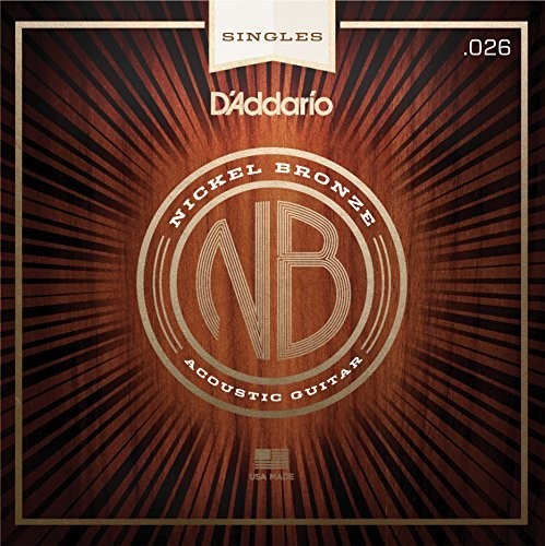 DAddario NB026 .026 Nikiel brąz nawinięta gitara akustyczna pojedynczy sznur NB026