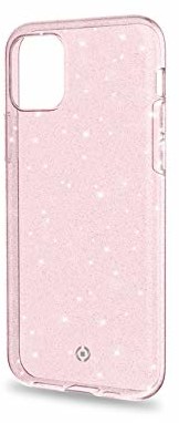 Celly Sparkle-etui ochronne do iPhone 11 Pro, kolor różowy SPARKLE1000PK