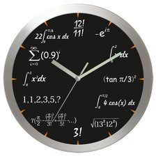 Atrix Zegar aluminiowy matematyka #8