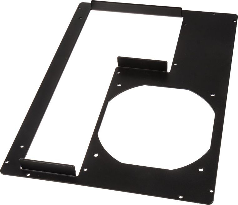 DimasTech Płyta tylna obudowy Micro-ATX 5 gniazd Aluminium czarny S0022GB S0022GB