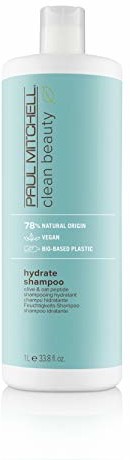 Paul Mitchell Clean Beauty Hydrate Shampoo bogaty w składniki odżywcze szampon z oliwkami, nawilżająca pielęgnacja włosów suchych 1000 ml 121014