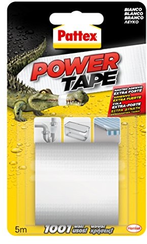 Pattex Power Tape 1658221 Tape, 5 m, biały, 12 sztuki