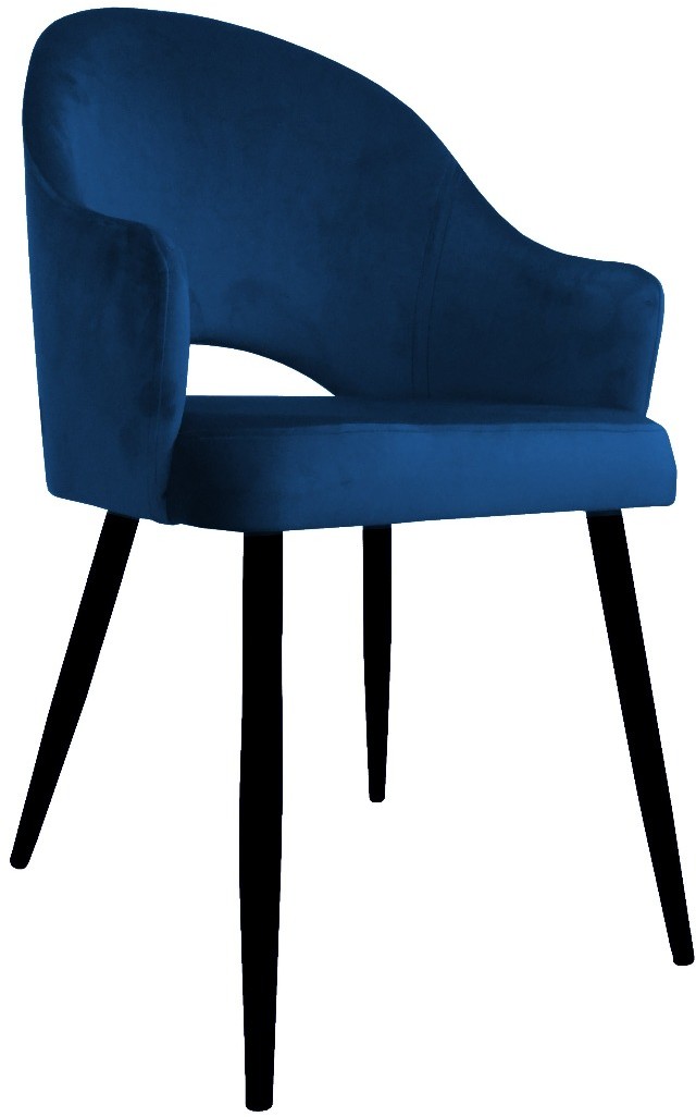Atos Krzesło JENISEJ VELVET granatowe w stylu glamour VELVET-MG16
