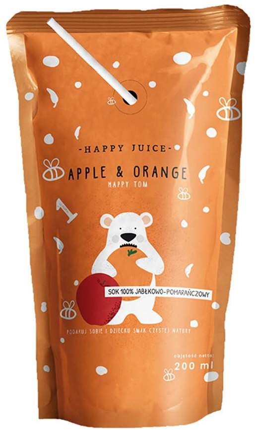 Happy Juice Sok jabłko-pomarańcza Happy Juice, 200ml 5907729437924