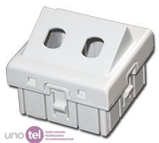 ALANTEC Adapter podwójny 2xST 45x45 kątowy