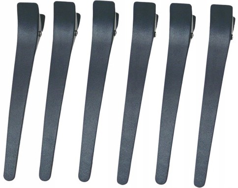 Ponik's Klamry Klipsy fryzjerskie, 6 sztuk, 12,5cm