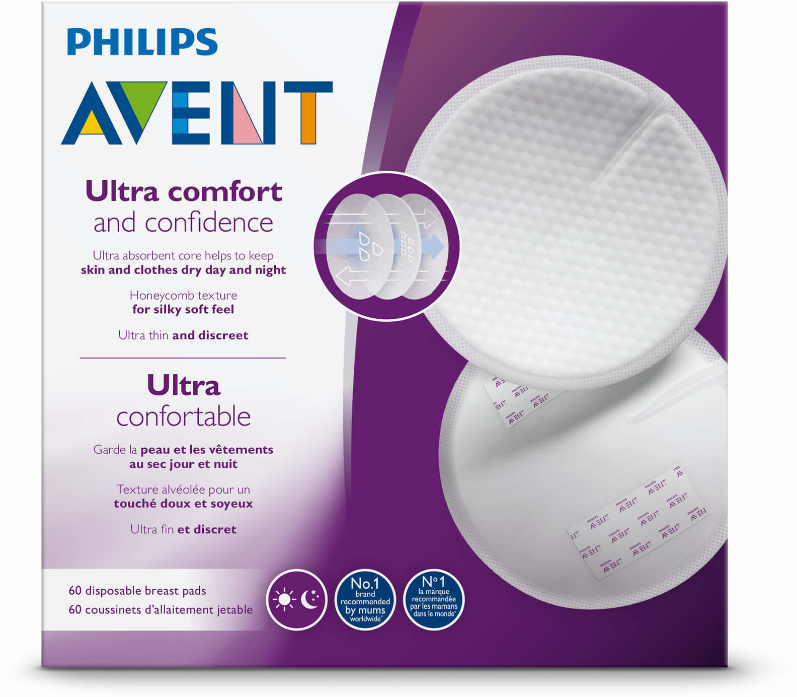 Фото - Інше для годування Philips AVENT Wkładki laktacyjne jednorazowe 60szt. SCF254/61 