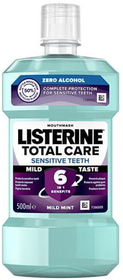 Listerine Płyn do płukania jamy ustnej dla wrażliwych zębów Total Care Sensitiv e Objętość 500 ml)