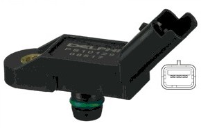 DELPHI Czujnik, ciśnienie w kolektorze dolotowym DELPHI PS10129