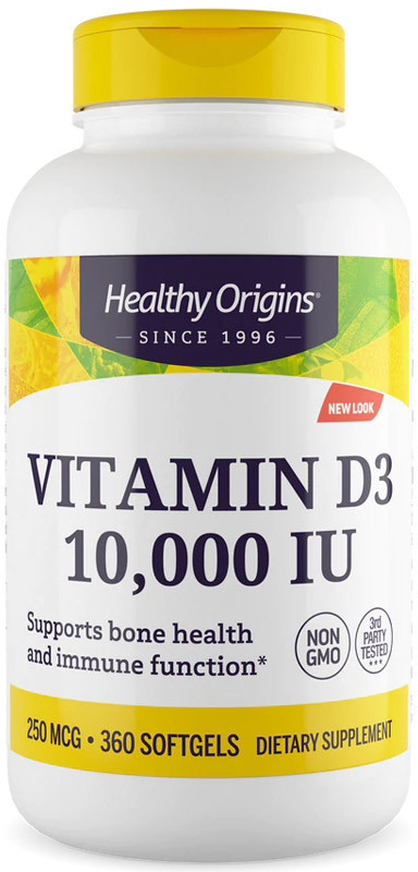 HEALTHY ORIGINS HEALTHY ORIGINS Vitamin D3 10,000 IU 360caps