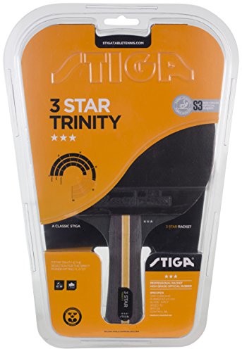 Stiga rakieta do 3-Star Trinity, Concave Ping Pong, czarny/czerwony, rozmiar uniwersalny 1213-3616-01