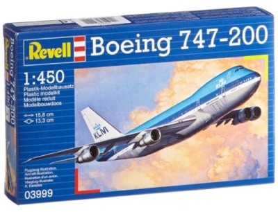 Revell Model Boeing 747-200 1:450 zestaw z farbami