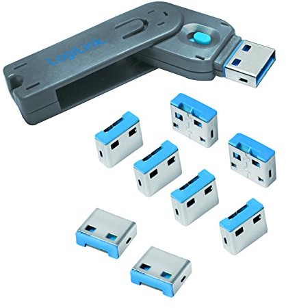 LogiLink USB Port Blocker zapięcie do kabli, szary AU0045