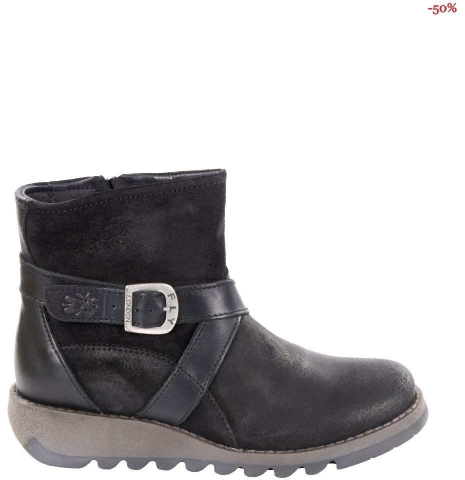 Fly London Botki SAKE Black Pampa Rug P142418026