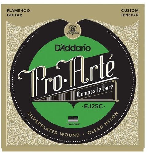 D'Addario ej25 °C komplet strun Pro-Arte Clear Nylon Composite Flamenco EJ25C